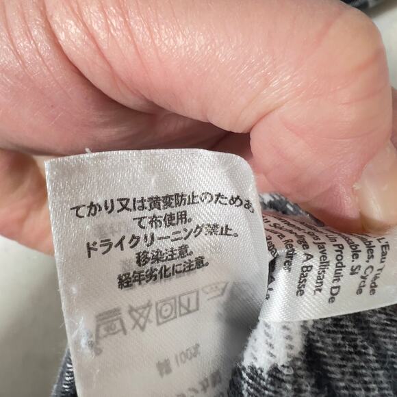 Eddie Bauer Button Shirt Men XL Classic Fit Flannel Black White Plaid 100 Cotton - Picture 11 of 15